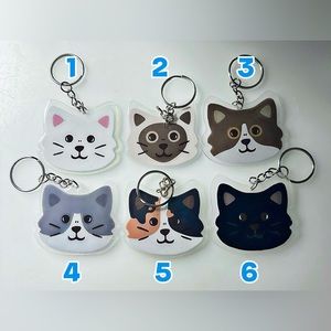 Handmade Cute Cat Keychain / keyring